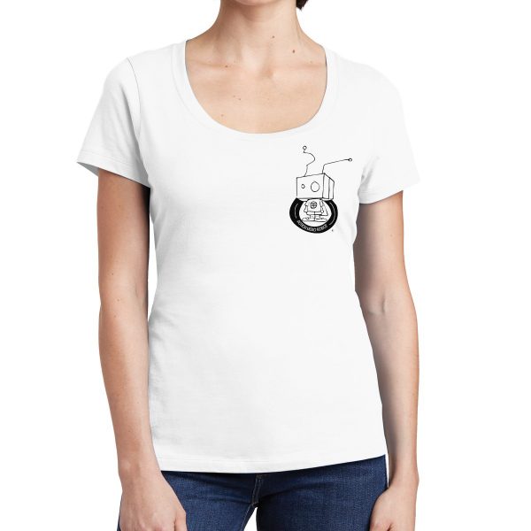 Women's Action Hero Robot Logo Tee